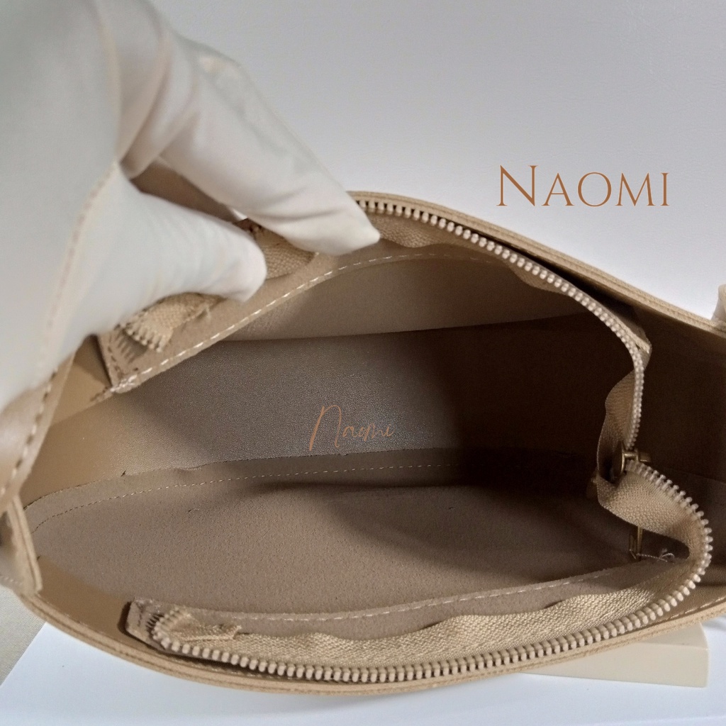 NAOMI - Olivia Hand Bag Import Wanita Premium Bag - Tas Selempang Wanita Kulit Sintetis PU - Fashion Bag Besar Daily Harian - Simple - Lembut - Tas Wanita - Tas Naomi - Naomi Bag - women bag