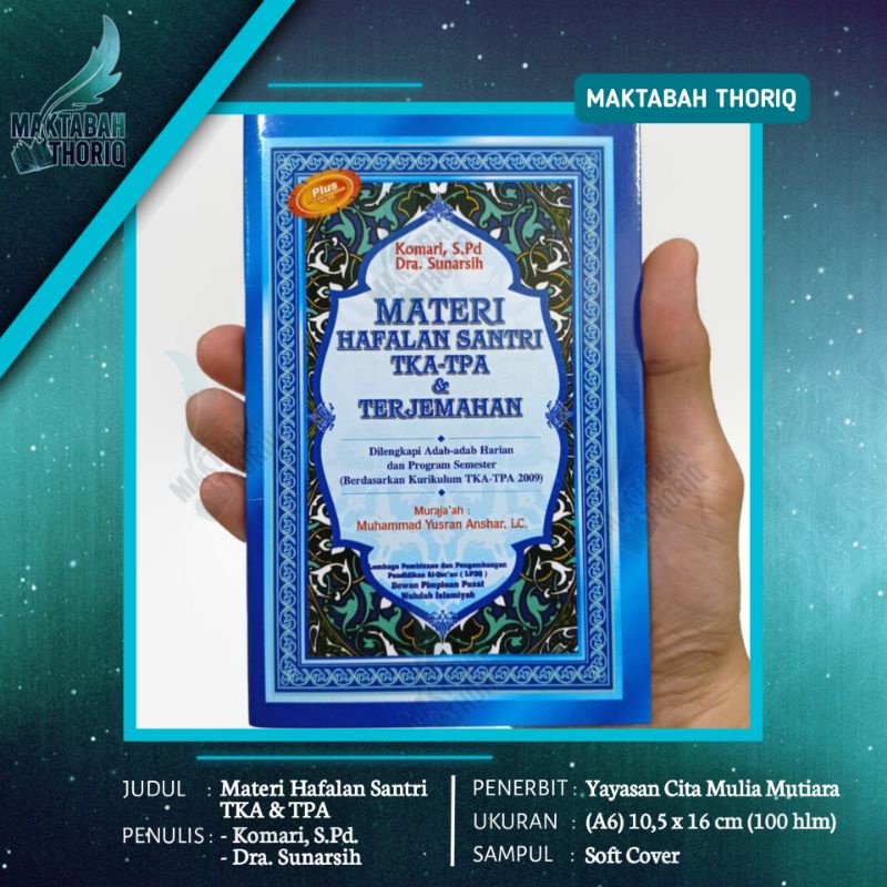 Buku Materi Hafalan Santri TKA-TPA Ukuran Kecil A6
