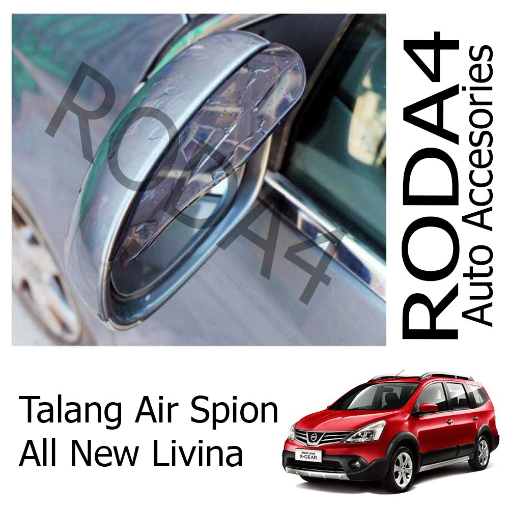 Talang Air / Mika Pelindung Spion Mobil dari Hujan (1 Set Isi 2) All New Livina