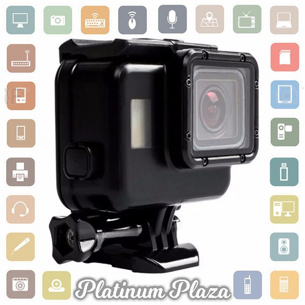 Vamson Touchscreen Waterproof Case 60m for GoPro Hero 5/6/7 - Black`IB06QB-