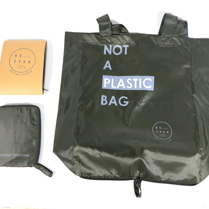 

NEW Foldable Shopping Bag - Army Green, 1 pcs