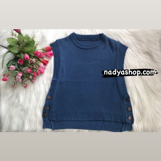 Rompi anak Tiara/knit vest tiara usia 3-5 thn