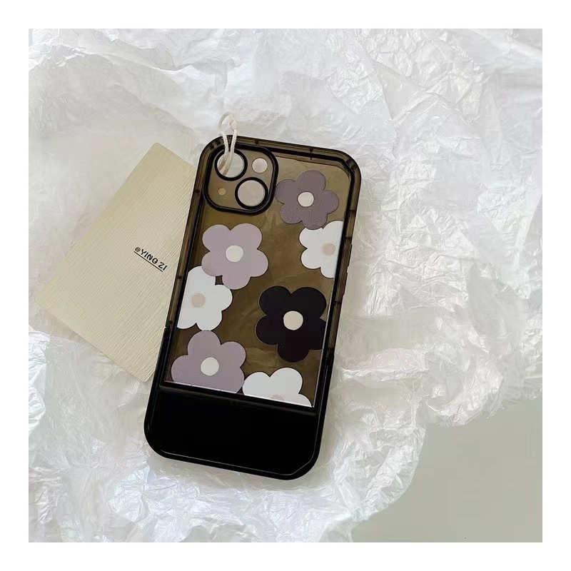 Soft Case Silikon TPU Transparan Motif Bunga Untuk iPhone 13 12 11 10 Pro XS Max X XR 8 7 6 6S Plus SE 2020