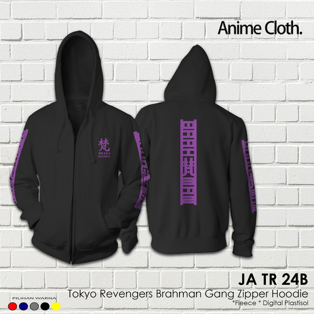 Jaket Zipper Hoodie Anime Brahman Gang Cosplay Tokyo Revengers JA TR 24