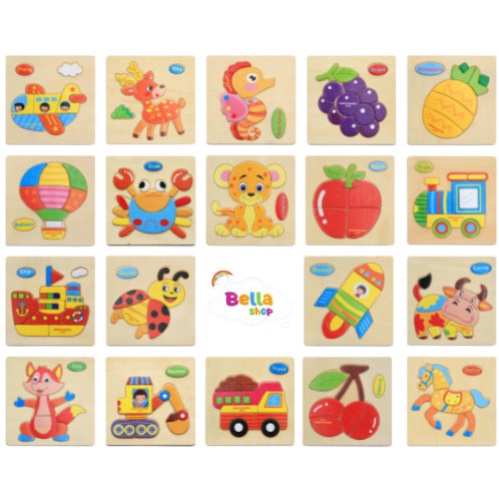 1ST STEP Puzzle Anak Mainan Puzzle Kayu Anak Puzzle Jigsaw Anak