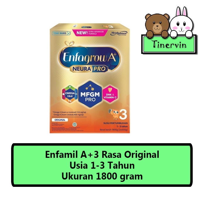 Enfagrow A+ 3 Susu Formula Original 1800g KEMASAN BARU