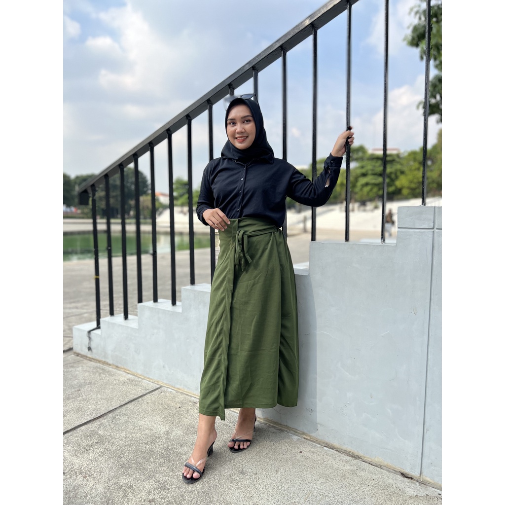 ROK HANNA / HANNA SKIRT BASIC / BUKAN ROK LILIT / KOREAN SKIRT / ROK PANJANG CASUAL / ROK WANITA TERMURAH