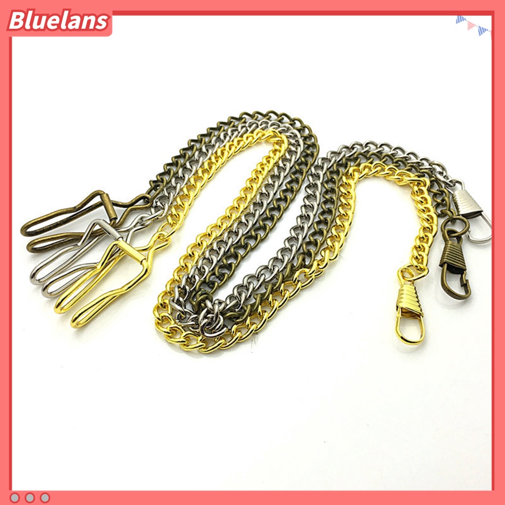 Kalung Rantai Jam Saku Bahan Alloy Gaya Vintage Untuk Unisex