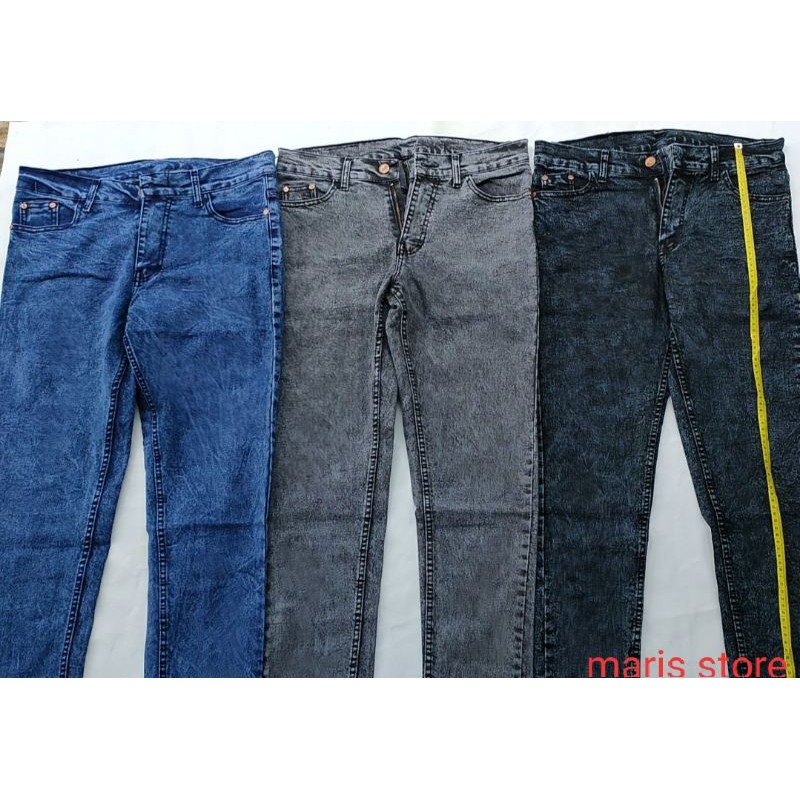 celana jeans panjang snow pria