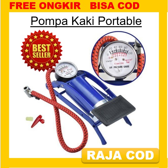 [COD] Pompa Kaki Portable / Pompa Injak Portable / Pompa Angin Manual