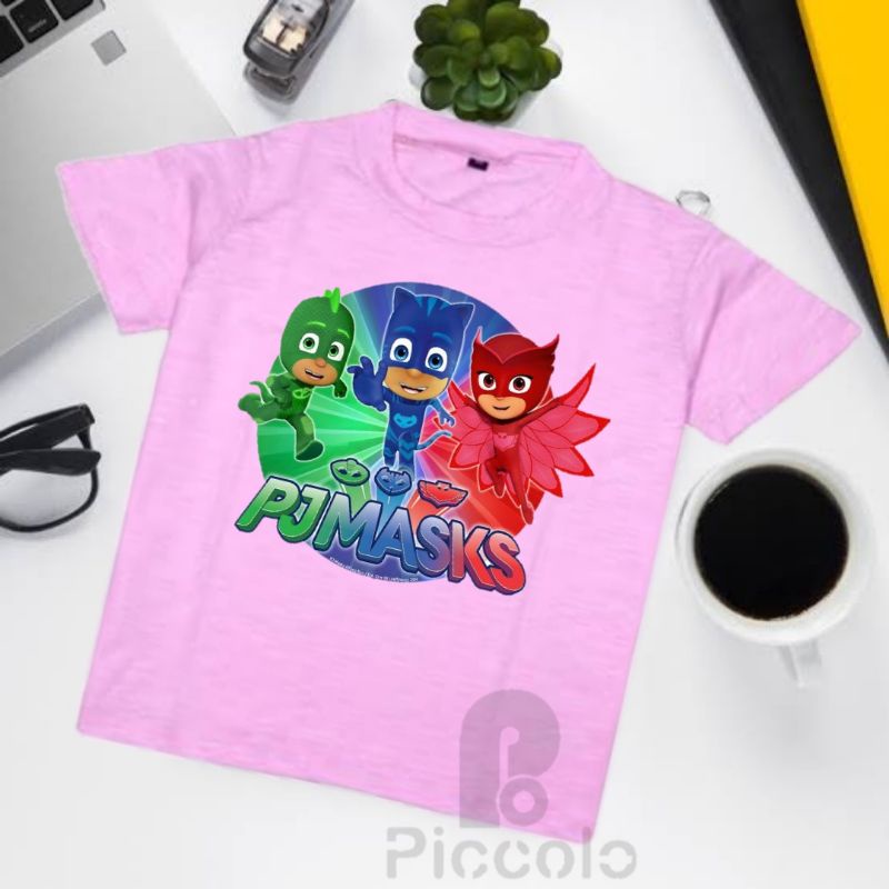 BAJU KAOS ANAK PJ MASKS BANAN PREMIUM CATOON (FREE NAMA ANAK)