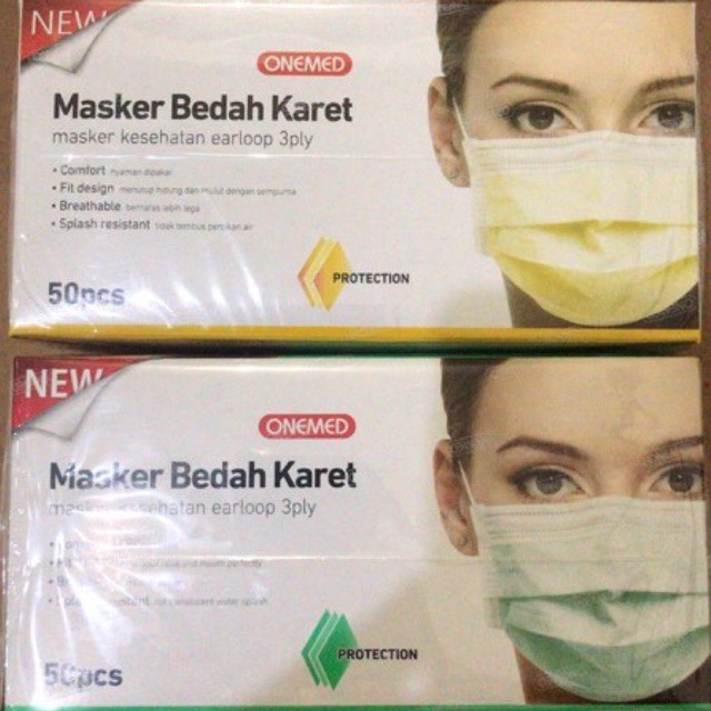 Onemed Masker Bedah 3ply isi 50 - Onemed surgical mask