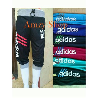  Celana  Jogger  Adidas 3 4 Pendek olahraga training joger 