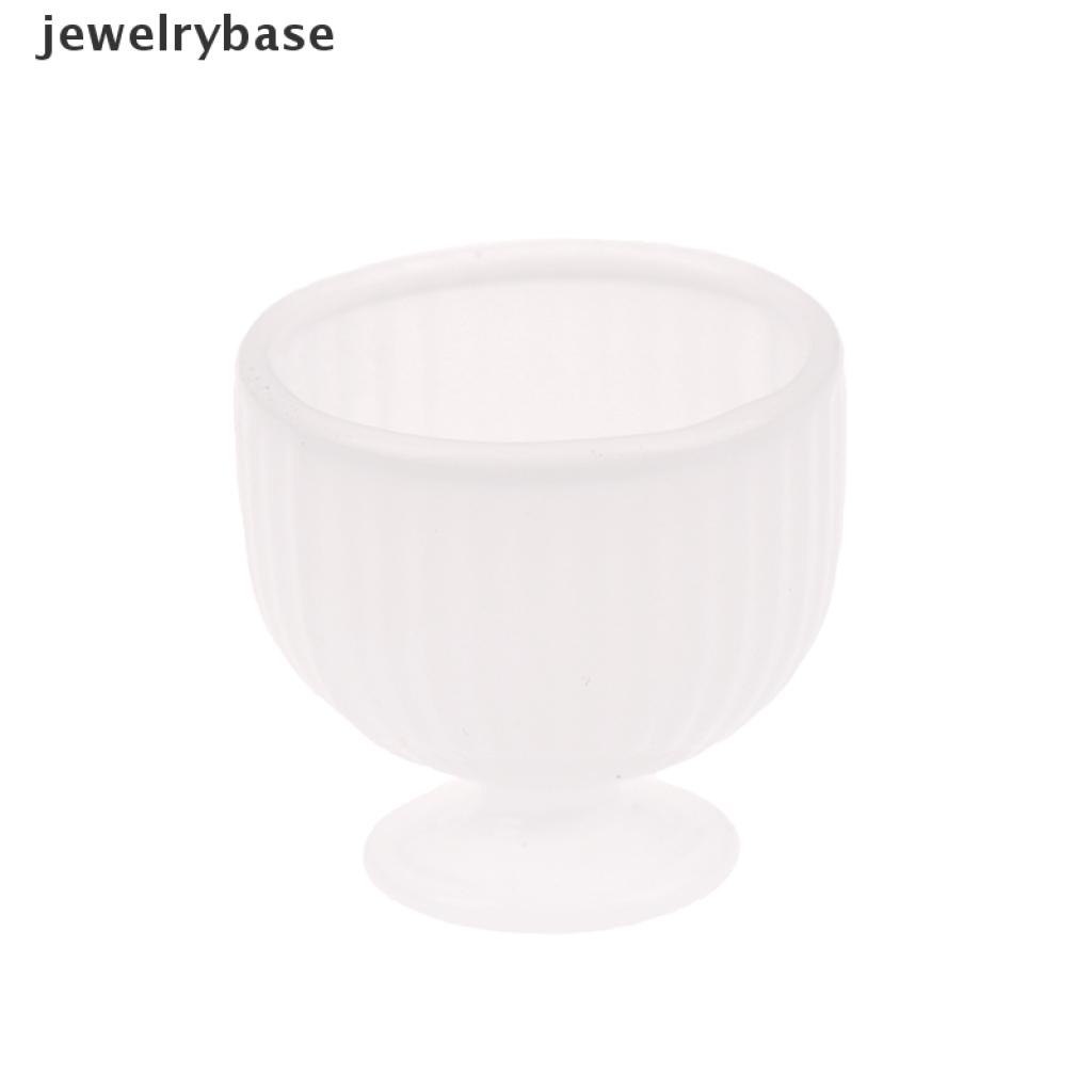 Base Mainan Miniatur Toples Permen / Jelly / Dessert Skala 1: 12 Untuk Aksesoris Rumah Boneka