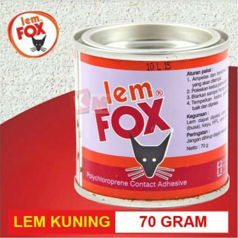 Jual Lem Fox Kuning Kaleng 70gr Shopee Indonesia 1489