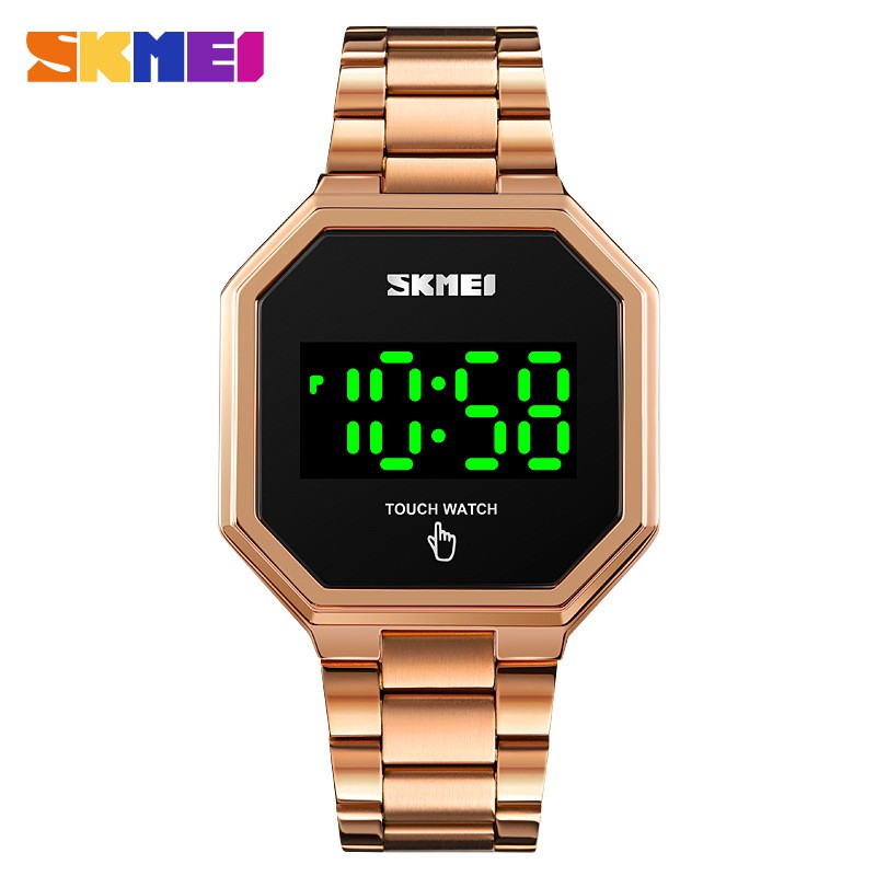 SKMEI 1696 Jam Tangan Pria Digital Layar Sentuh Tali Stainless WATCHKITE WKOS