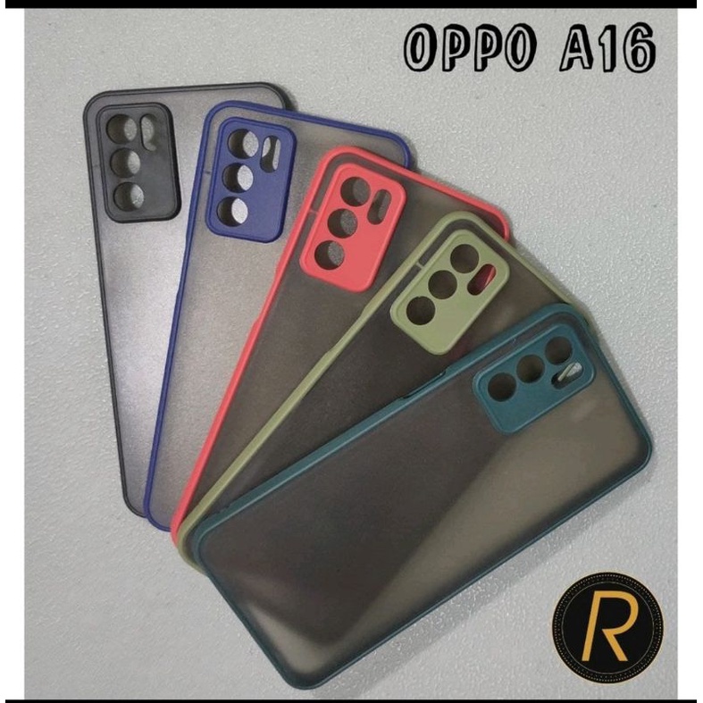 Casing Oppo A15/A15s dan A16 Dove Case Silikon Softcase List Warna Hijau Biru Hitam Merah Hardcase M