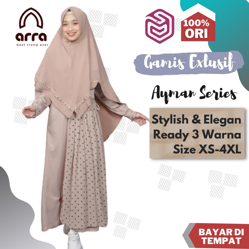 Gamis Wanita Terbaru Set Khimar by Arra Gamis Muslim Pakaian Muslim Wanita Original Gamis Remaja Sya