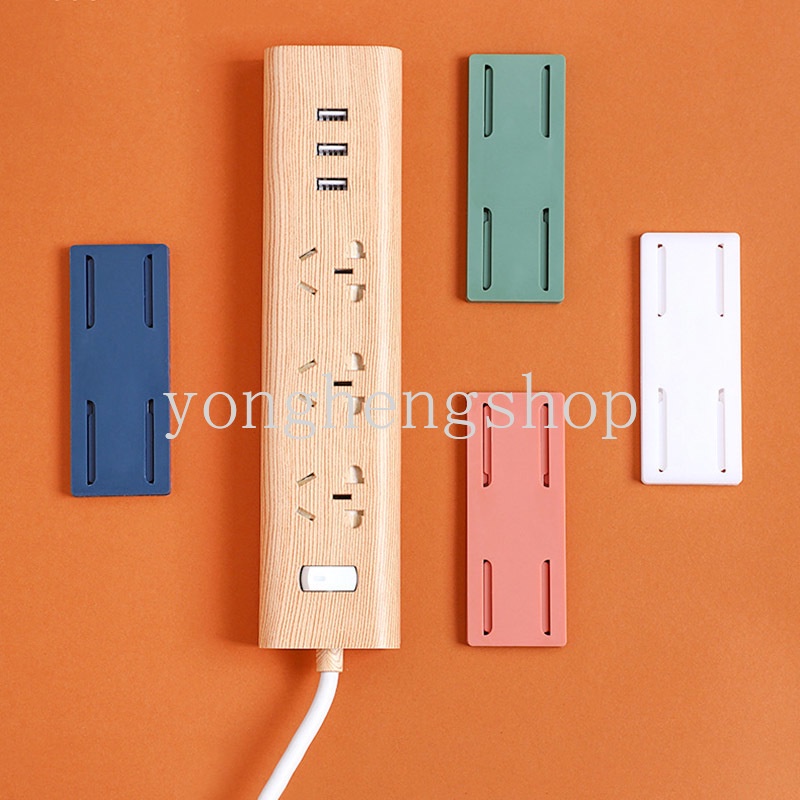 Holder Power Strip Dengan Perekat Untuk Dinding