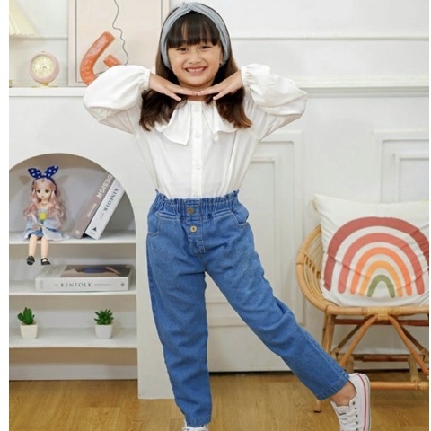 Celana Jeans Haigh Waist Anak Celana Panjang Anak Perempuan