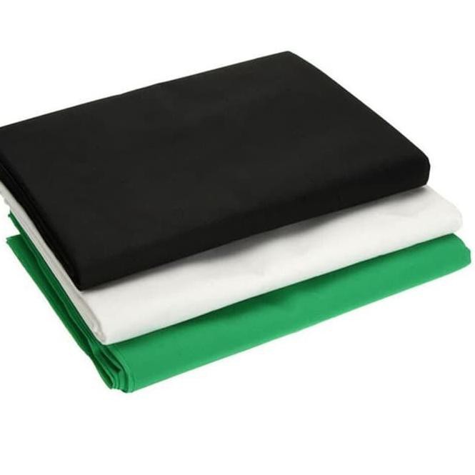 Murah Background Foto Kain Hitam Polos Backdrop Studio 2.5x3m Muslin Kaos HRM