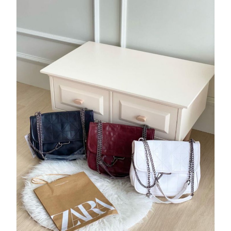 Tas Zara Putih | Selempang Wanita Murah | Tas Cantik | Zz008
