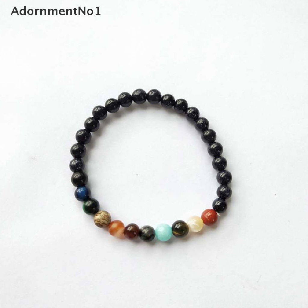 (AdornmentNo1) Gelang Manik Batu Alam Motif Galaksi Untuk Pasangan / Pria / Wanita