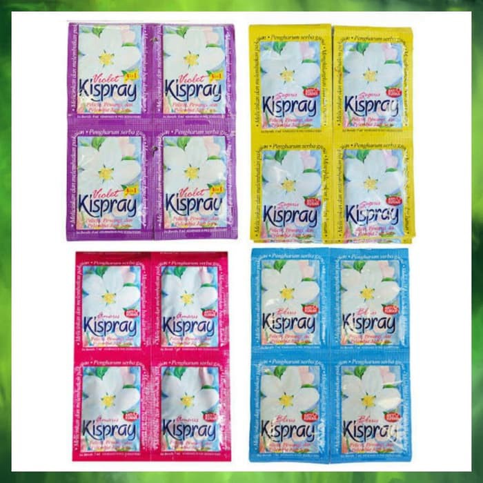 Kispray pelicin pewangi pakaian 1 renceng isi 12 sheets