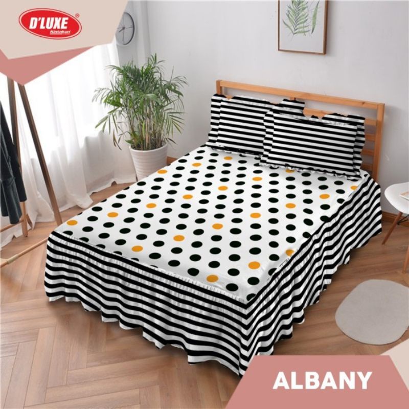 Kintakun Deluxe Sprei Albany 120/160/180x200 Single Queen King Rumbai