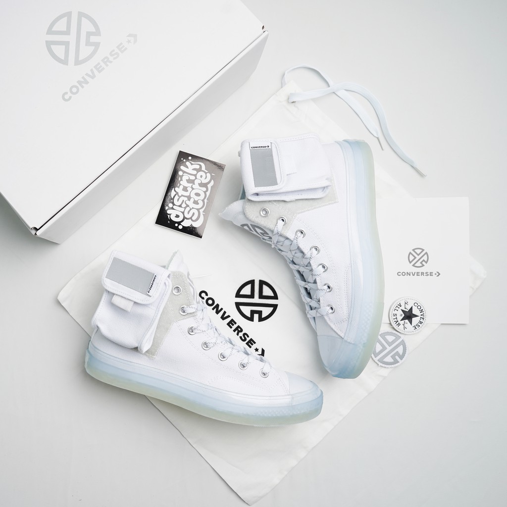  Converse  x  Lay  Zhang  Chuck 70 Hi White Tint Blue Shopee 