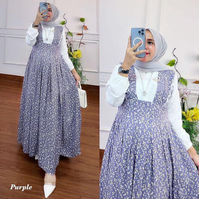 Lavala Dress / Dress Casual / Pakaian Wanita / Gamis / Gamis Wanita / Dress Terbaru / Dress Terkini / Dress Korea / Dress Crinkle / Dress Katun / Korean Style / Dress Crinkle Airflow / Maxi Dress / Dress Katun Ld 110 / Dress Kondangan Simple / Dress