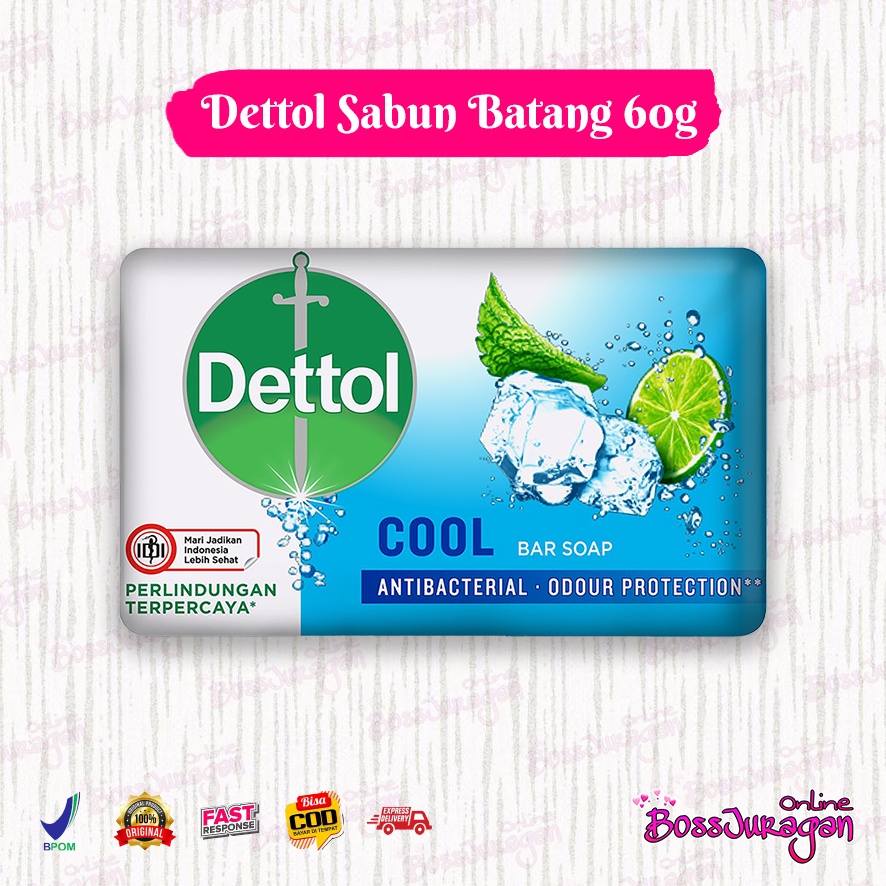 (BOSS) (60gr) Dettol sabun batang | bar soap 60gram