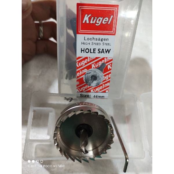 HOLE SAW BESI KUGEL HSS 44MM / MATA BOR LUBANG BESI HOLESAW KUGEL 44MM