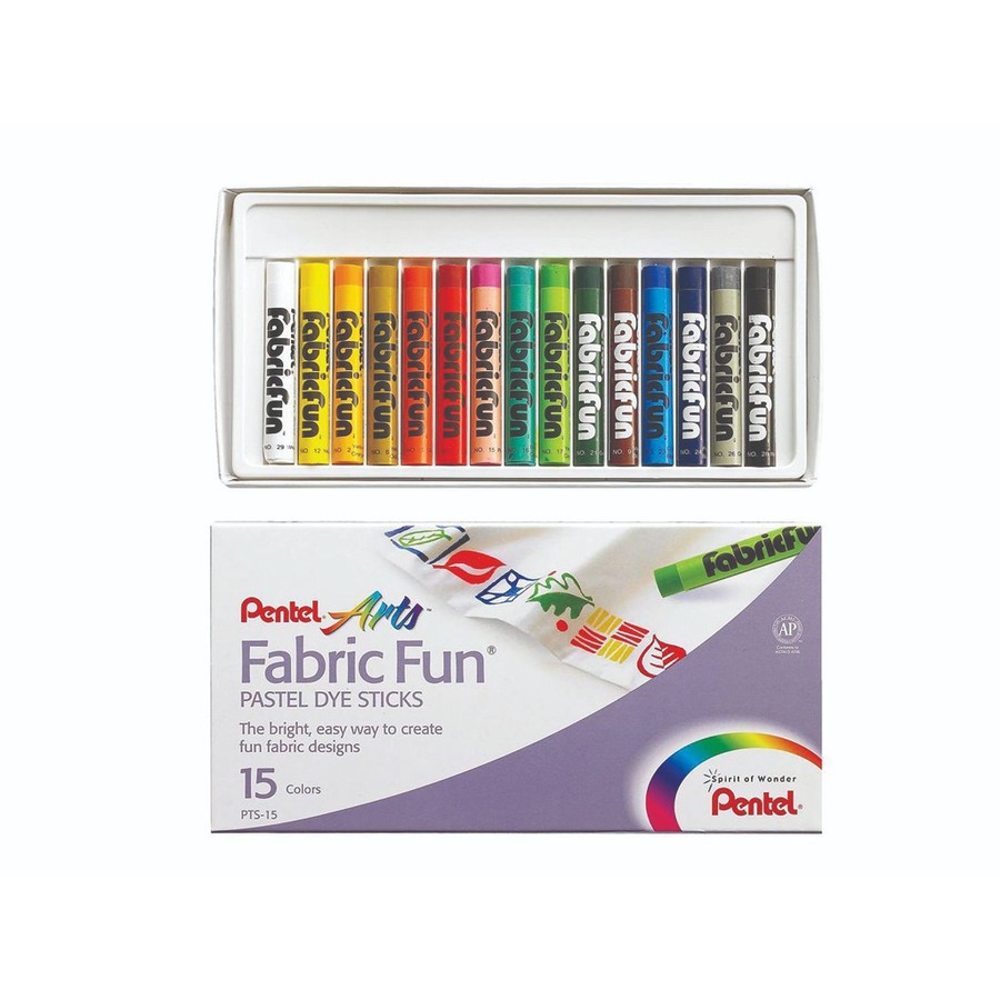 Crayon - Pentel Fabric Fun Oil Pastel 15 Warna