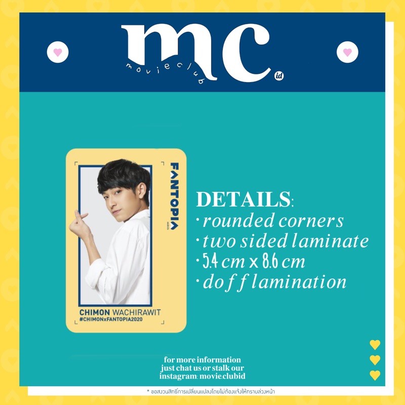 PHOTOCARD FANTOPIA THAILAND / PHOTO CARD GMMTV GMMBOYS / THAI ACTORS AKTOR THAILAND (UNOFFICIAL)