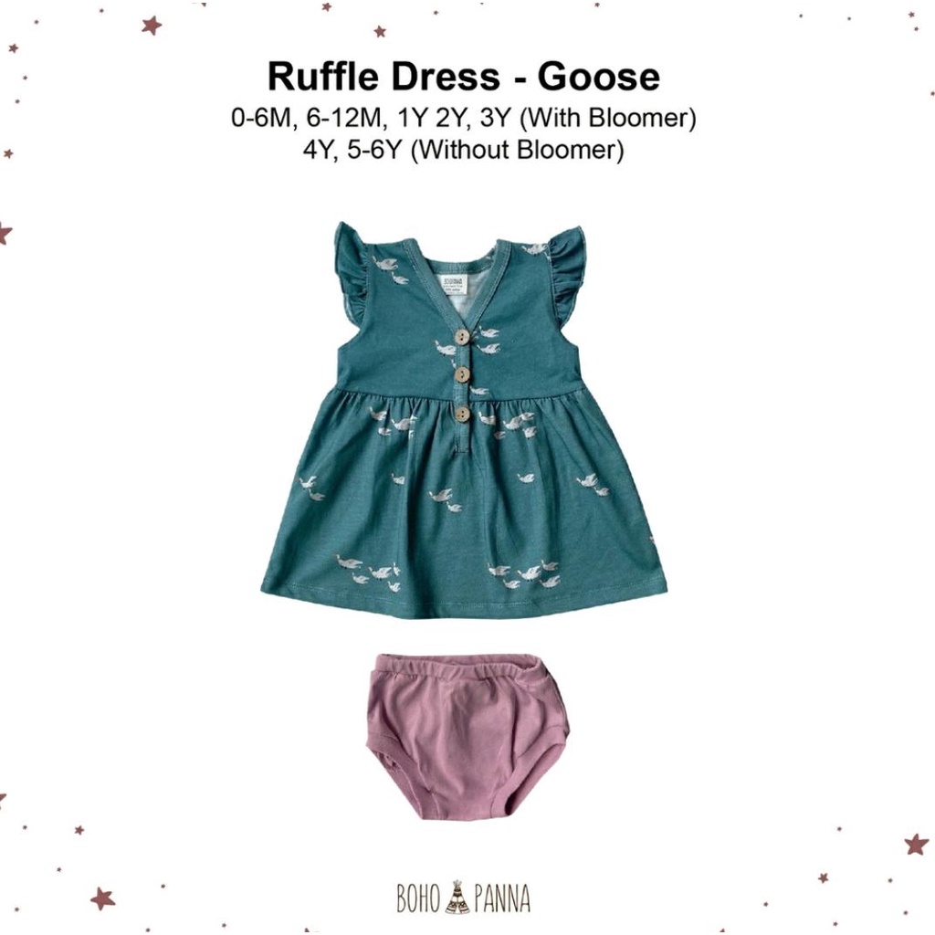 BOHOPANNA RUFFLE DRESS / DRESS BAYI