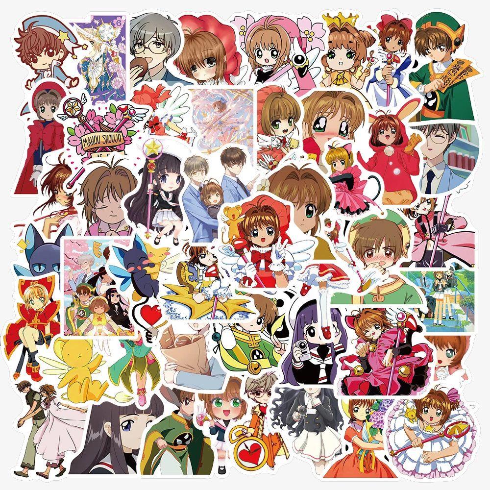 Lanfy Card Captor Sakura Bagasi Kreativitas Laptop Alat Tulis Stiker Kartun Ponsel Dekorasi Graffiti Stiker