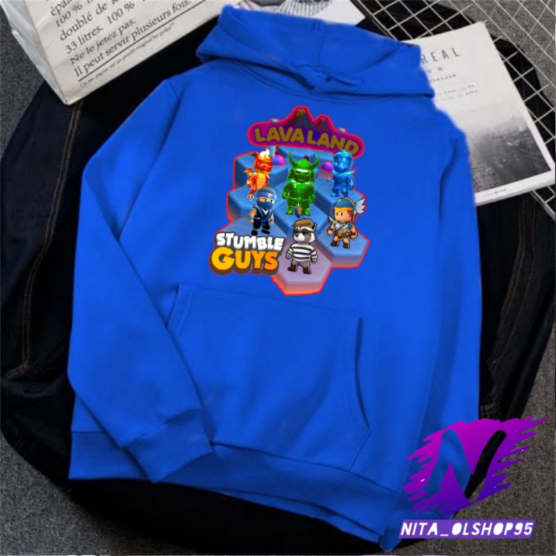 Hoodie lava land sweater Hoodie anak stumble guys lava land