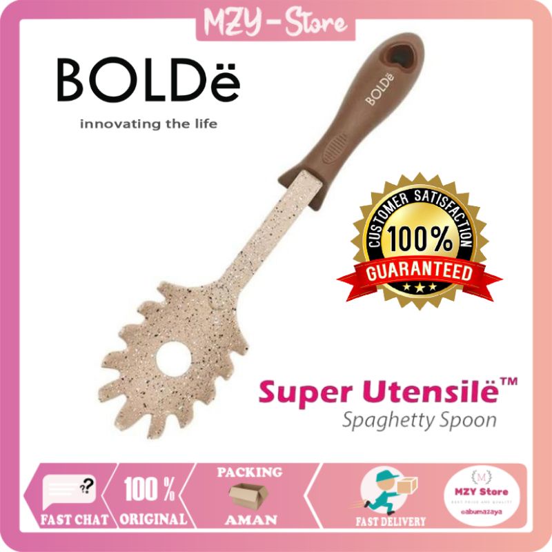 (FREE Sendok Takar) BOLDe Super Utensile Beige Spatula BOLDe Sutil Sodet Sendok Satuan Bolde 1 Pcs - ORIGINAL 100%