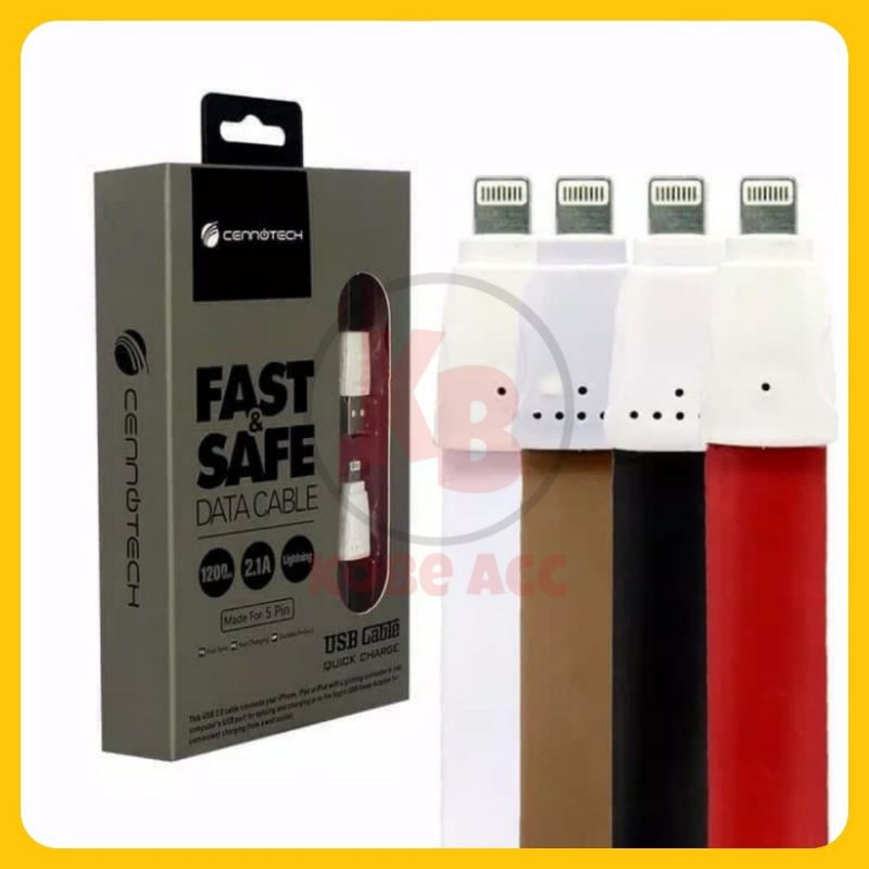 Kabel Data Fast Safe Cennotech Iphone Lightning