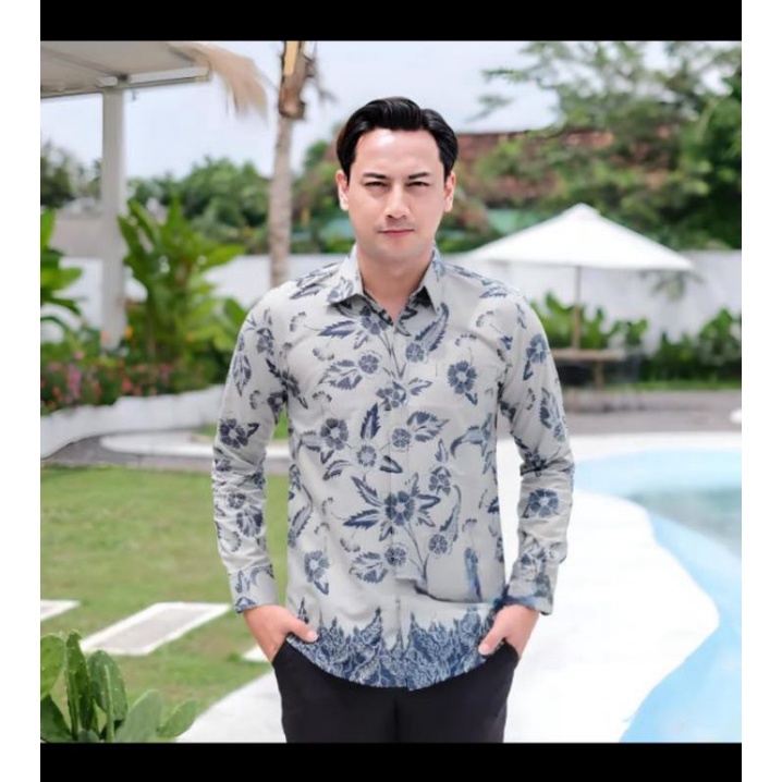 batik solo modern lengan panjang slimfit lengan panjang furing kondangan original terbaru terlaris