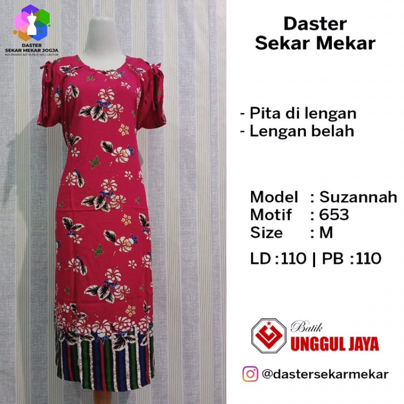 Daster kekinian Sekar Mekar Unggul Jaya model Suzannah