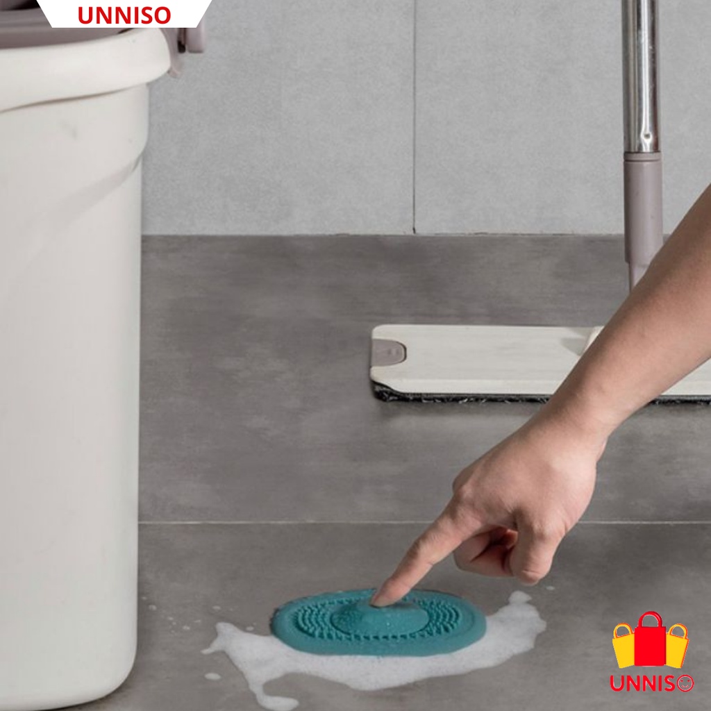 UNNISO - Sink Filter Floor Drain Silicone Penyaring Rambut Kotoran FD1