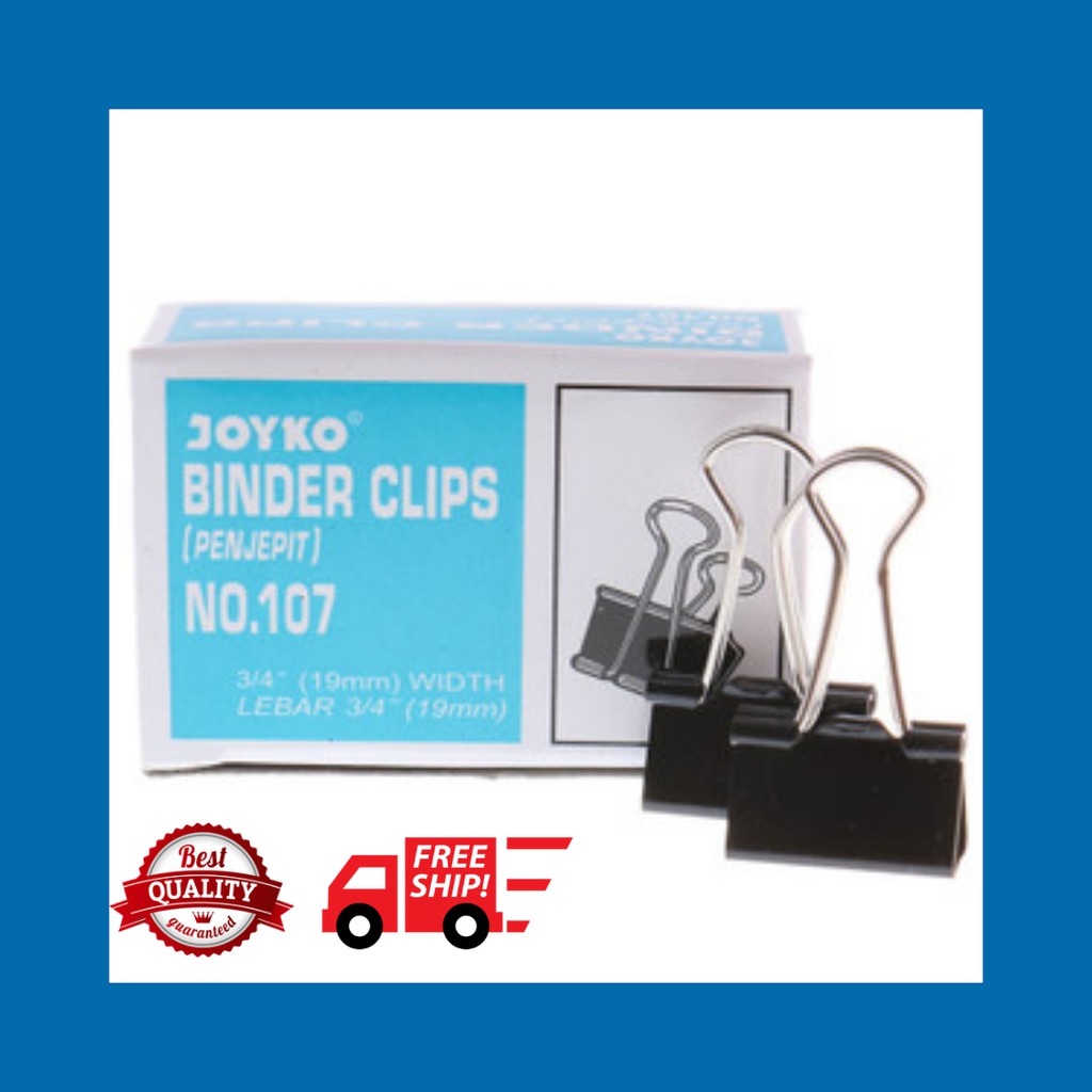 

BINDER CLIP JOYKO NO. 107 19MM (ISI 12PC)