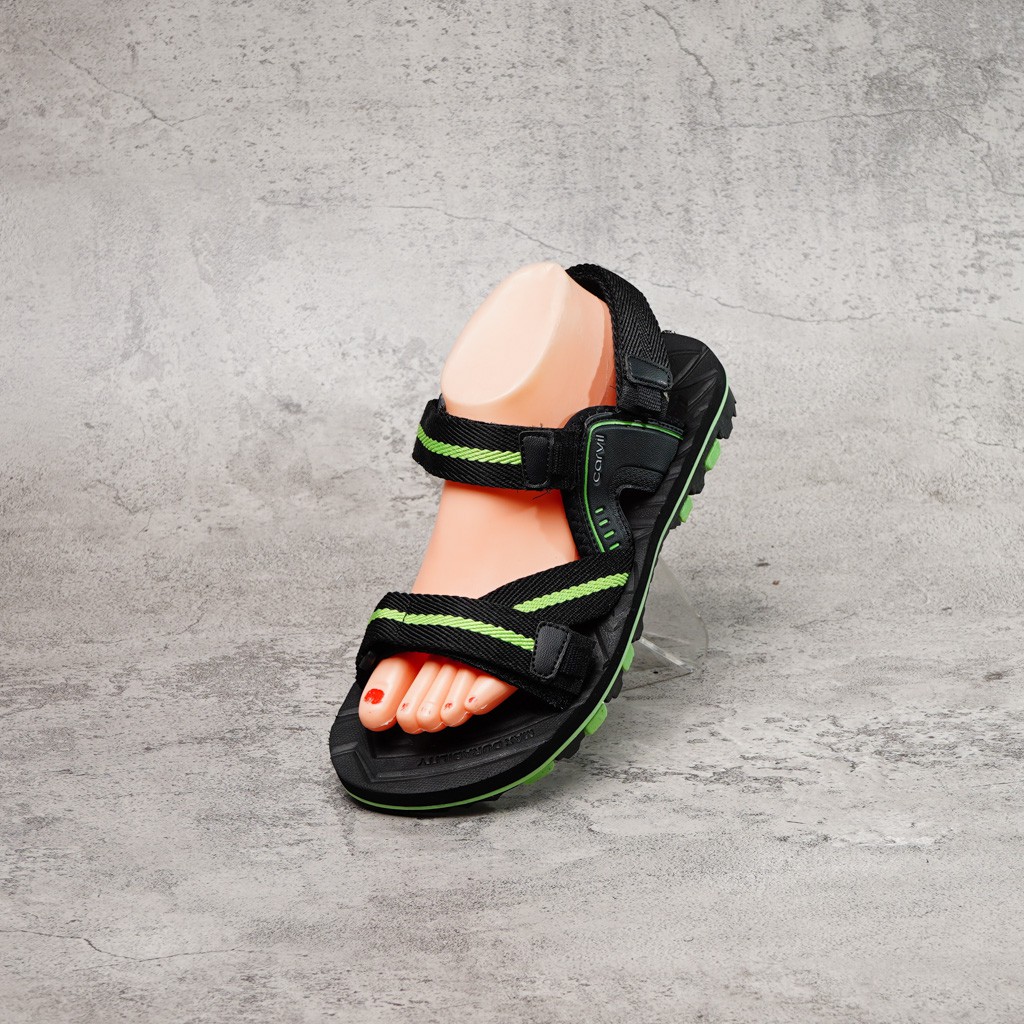 SANDAL GUNUNG CARVIL AVENGER - GM TERBARU WARNA BLACK NEON GREEN/BLACK RED / BROWN ORANGE