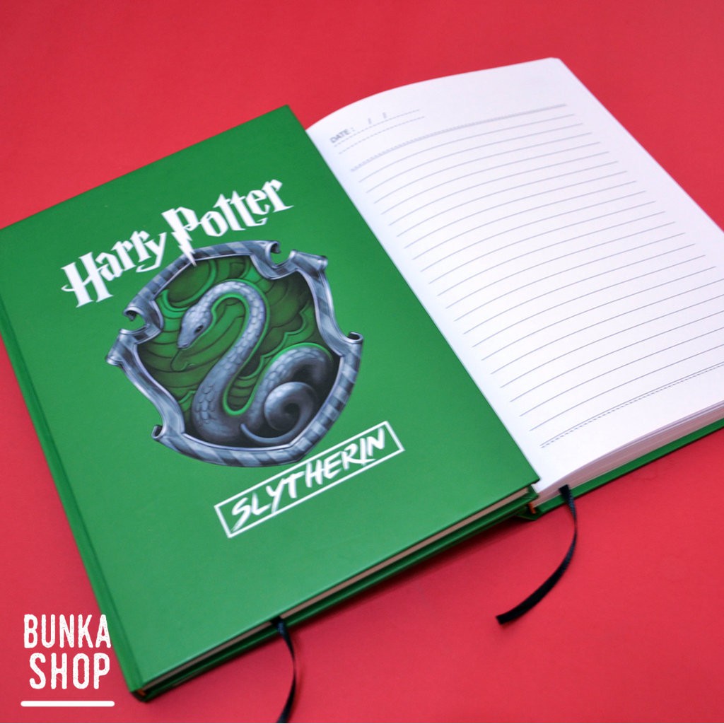 

Note Book Hardcover Harry Potter Asrama Slytherin Ukuran A5 Agenda Jurnal Planner Gift Couple