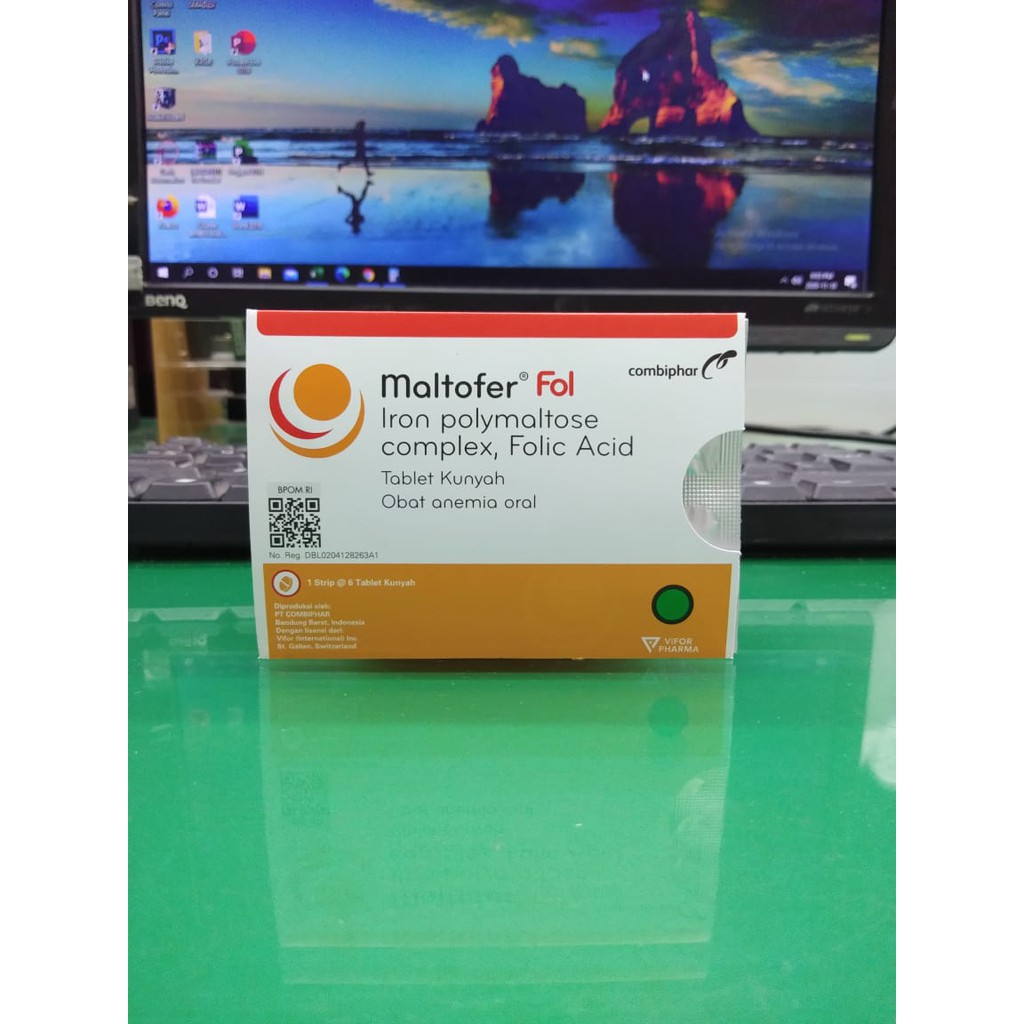 MALTOFER FOL OBAT ANEMIA ORAL 1 LEMBAR ISI 6 TABLET KUNYAH | Shopee