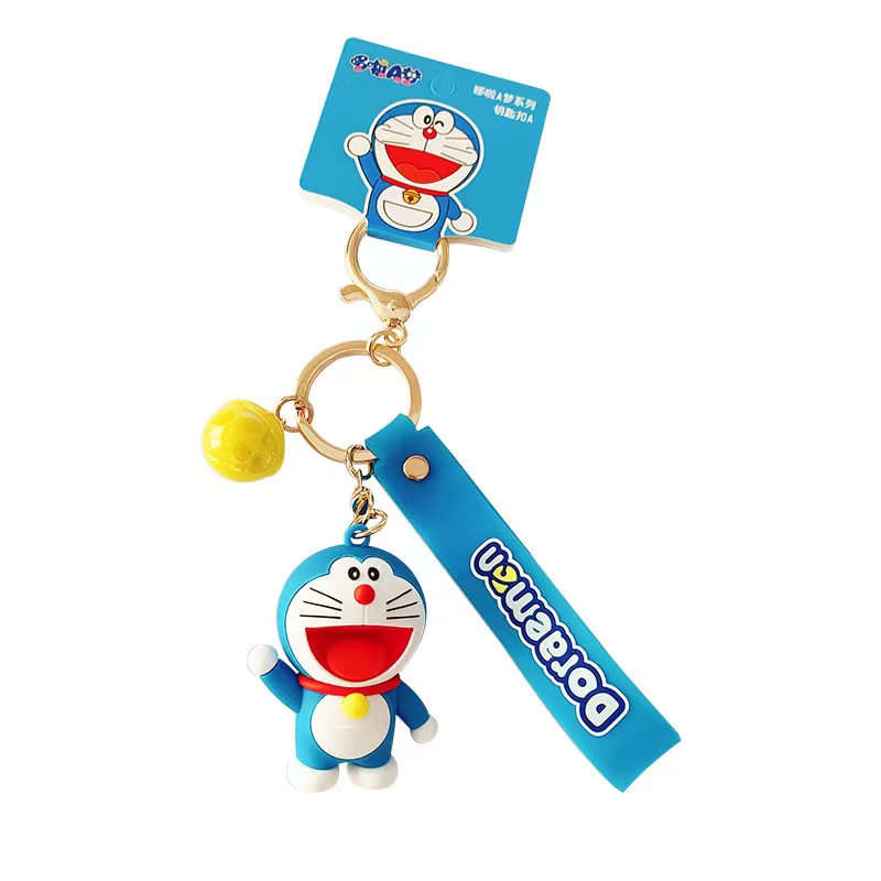 GANTUNGAN KUNCI DORAEMON / COOKIE / GANTUNGAN KUNCI DORAEMON LUCU KARET / KEY CHAIN DORAEMON