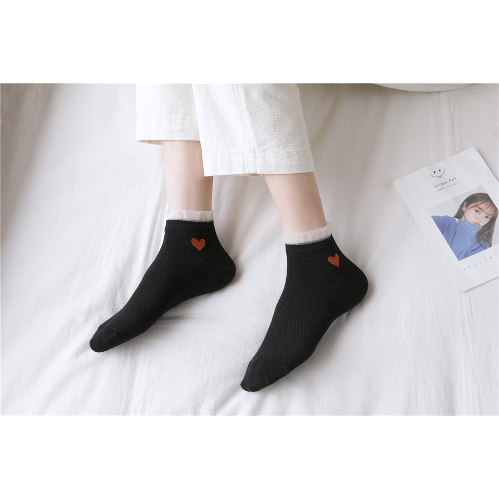 KK-38 kaos kaki renda summer japan jepang korea cotton katun mori socks lolita