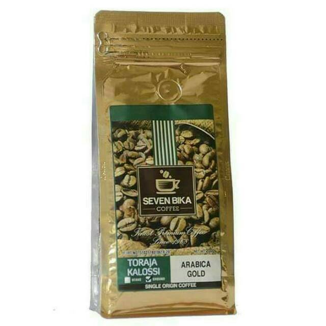 

Seven Bika Coffee Toraja Kalossi Arabica Gold (Kopi Bubuk) 200 gr